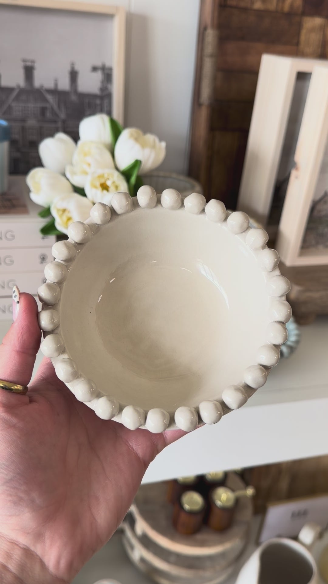 Dotted Edge Bowl - 3 Color Options