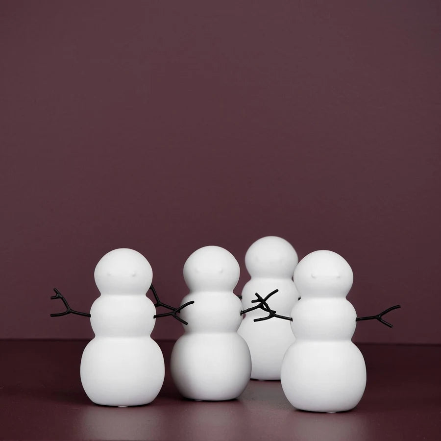 white snowman figurine