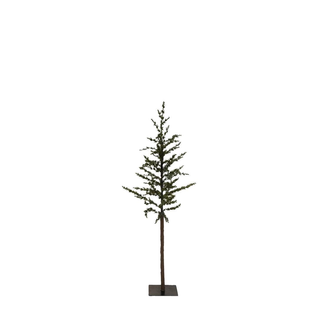 small pine tree with metal base