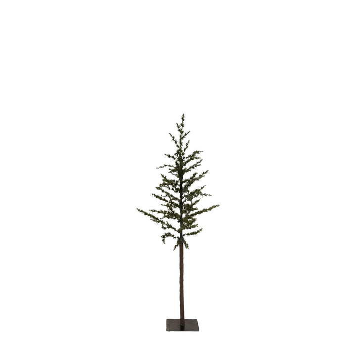 small pine tree with metal base