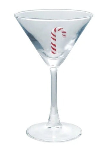 4 oz. Martini Glass with Hand-Blown Holiday Figure, 8 Styles