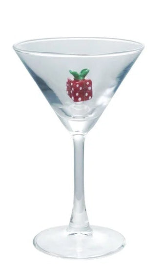 4 oz. Martini Glass with Hand-Blown Holiday Figure, 8 Styles