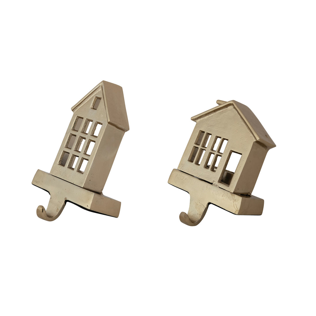 Aluminum House Tealight Stocking Holder
