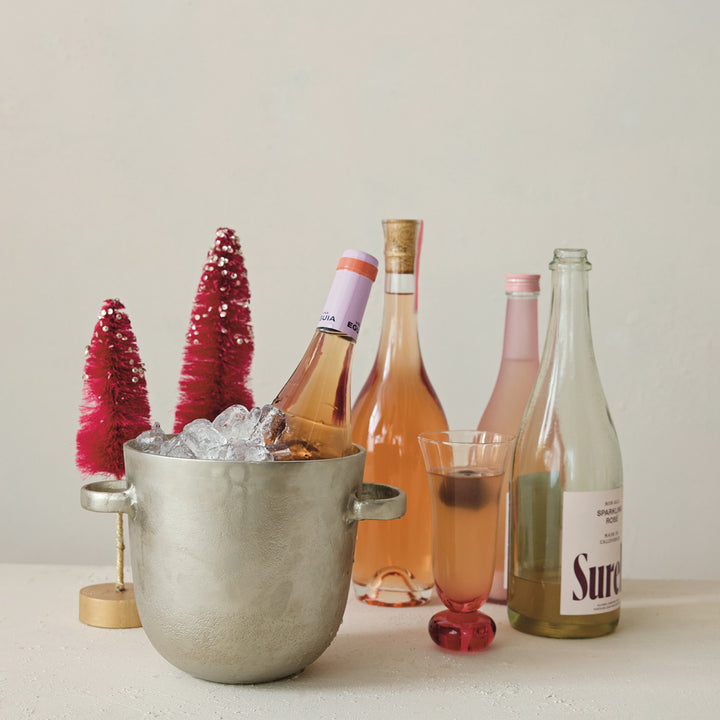2 Quart Cast Aluminum Ice Bucket/Bottle Cooler with Handles