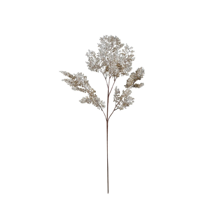 Faux Juniper Branch & Snow Finish