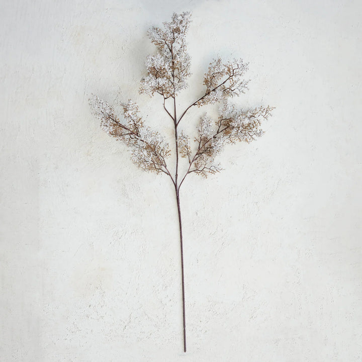 Faux Juniper Branch & Snow Finish