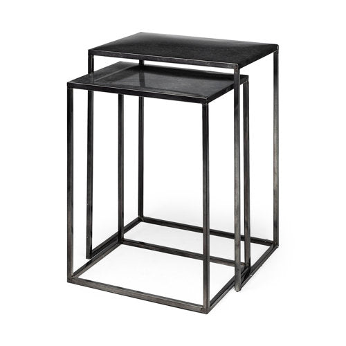 Galvanized Metal Nesting Accent Tables