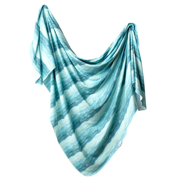Wave Knit Swaddle Blanket