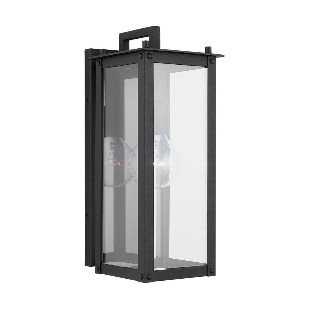 Black 1 Light Outdoor Wall Lantern