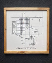 OC Street Map 12"x12"