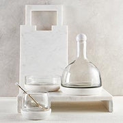 Marble Serving Tray with Square Handle
