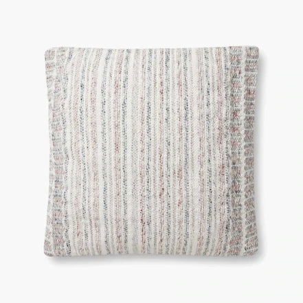 Grey / Natural Throw Pillow