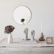 Brass Finish Round Mirror