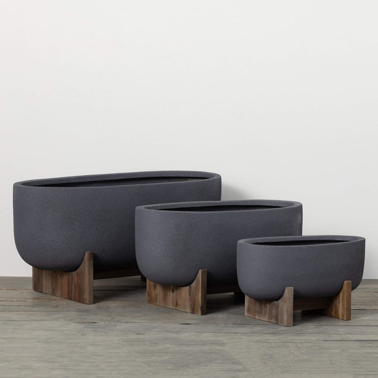 Oval Footed Planter