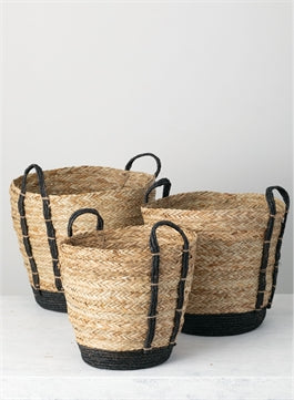 Black Stripe Basket