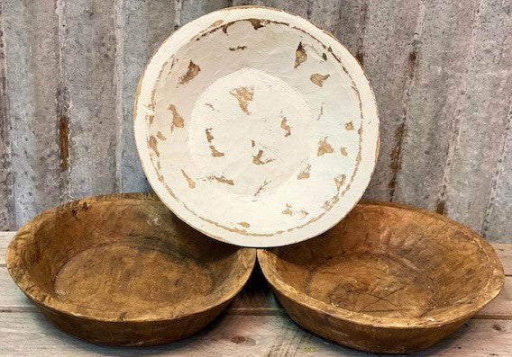 Small Round Wood Bowl